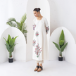 Ivory Silk Chanderi Floral Boota Printed Dress (1 PC)