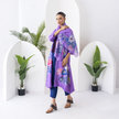 Lavender Thin Chanderi Printed Stole (1 PC)