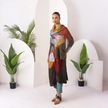 Multicoloured Viscose Dupion Printed Dress (1 PC)