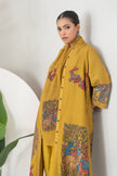 Mustard Thin Chanderi Meets Traditional Inspired Printed Stole (1 PC)