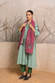 Mint Silk Chanderi Floral Boota Printed Tunic (1 PC)