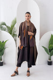 Shades Of Brown Viscose Dupion Printed Kaftan (1 PC)